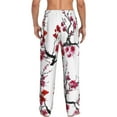 thumbnail image 3 of Disketp Cherry Blossoms Men'S Pajama Pants - Ultra Soft Fleece Sleep And Lounge Pants (Size: S-Xxl), 3 of 9