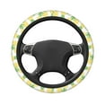 thumbnail image 3 of Kll Car Steering Wheel Cover, Universal 15 Inch, Soft Elastic And Comfortable,Car Accessories Decorations-Contracted And Pineapple, 3 of 7
