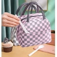 thumbnail image 2 of Lunch Bag Insulated Cool Bag Waterproof Oxford Handbag Portable Lunch Organizer for Women Men and Students at School Office Picnic, 2 of 6