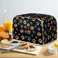 thumbnail image 4 of Yuyamidu Colorful Dog Paw Toaster Cover 4-Slice Wide Slot Bread Maker Machine Dust Cover Anti Splash Kitchen Appliance Dustproof Cover Lightweight Bakeware Protector, 4 of 7