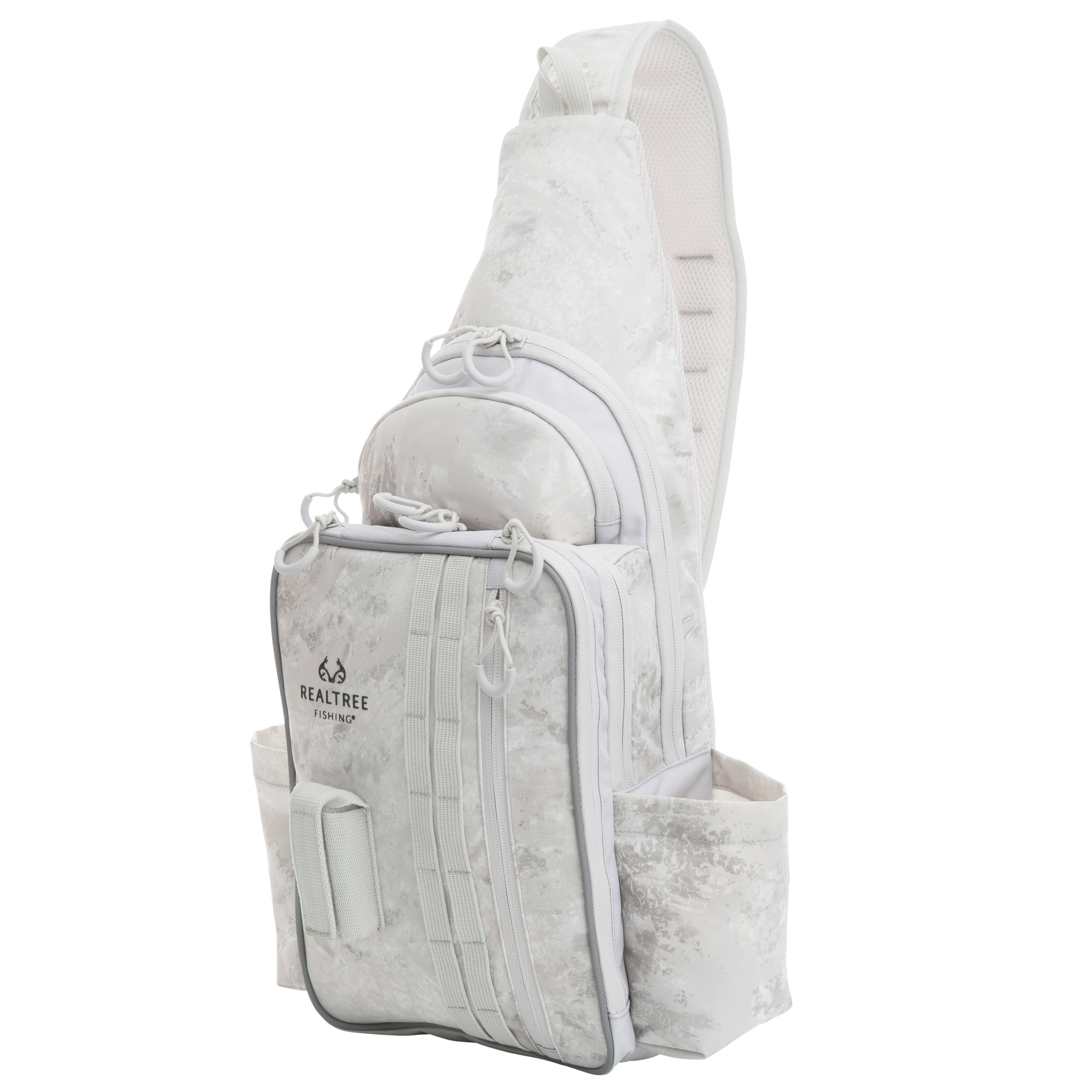 Realtree Aspect Tackle Sling pack 22 Ltr Whiteout Camo, Unisex, Fishing Tackle Bag, Polyester