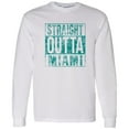 thumbnail image 2 of UGP Campus Apparel Straight Outta Miami Long Sleeve T Shirt - Large - White, 2 of 6