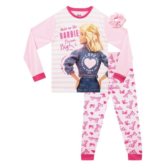 Barbie Girls Pajamas Pink Sizes 4-10
