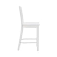 thumbnail image 4 of Linon Mira Wood Commercial Grade Set of Two Counter Stools in White, 4 of 15