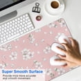 thumbnail image 4 of Long Mouse Pads for Desk,Pioneer Flower Floral Print Pattern Desk Mats on Top Of Desks, Desk Mouse Pad Extra Large with 3mm Non-Slip Base and Stitched Edge for Gaming,Office,Work,Home 31.5"x11.8", 4 of 6