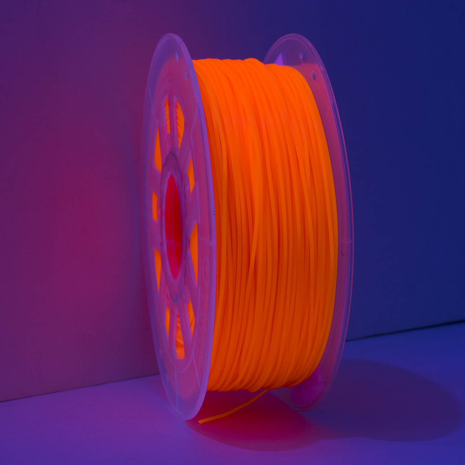 Gizmo Dorks 1.75mm Specialty Blacklight ABS Filament for 3D Printers 1 kg / 2.2 lbs, Flourescent UV Orange