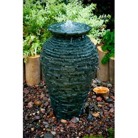 urn slate stacked aquascape fountain gardens inches tall landscape webbsonline  lu t