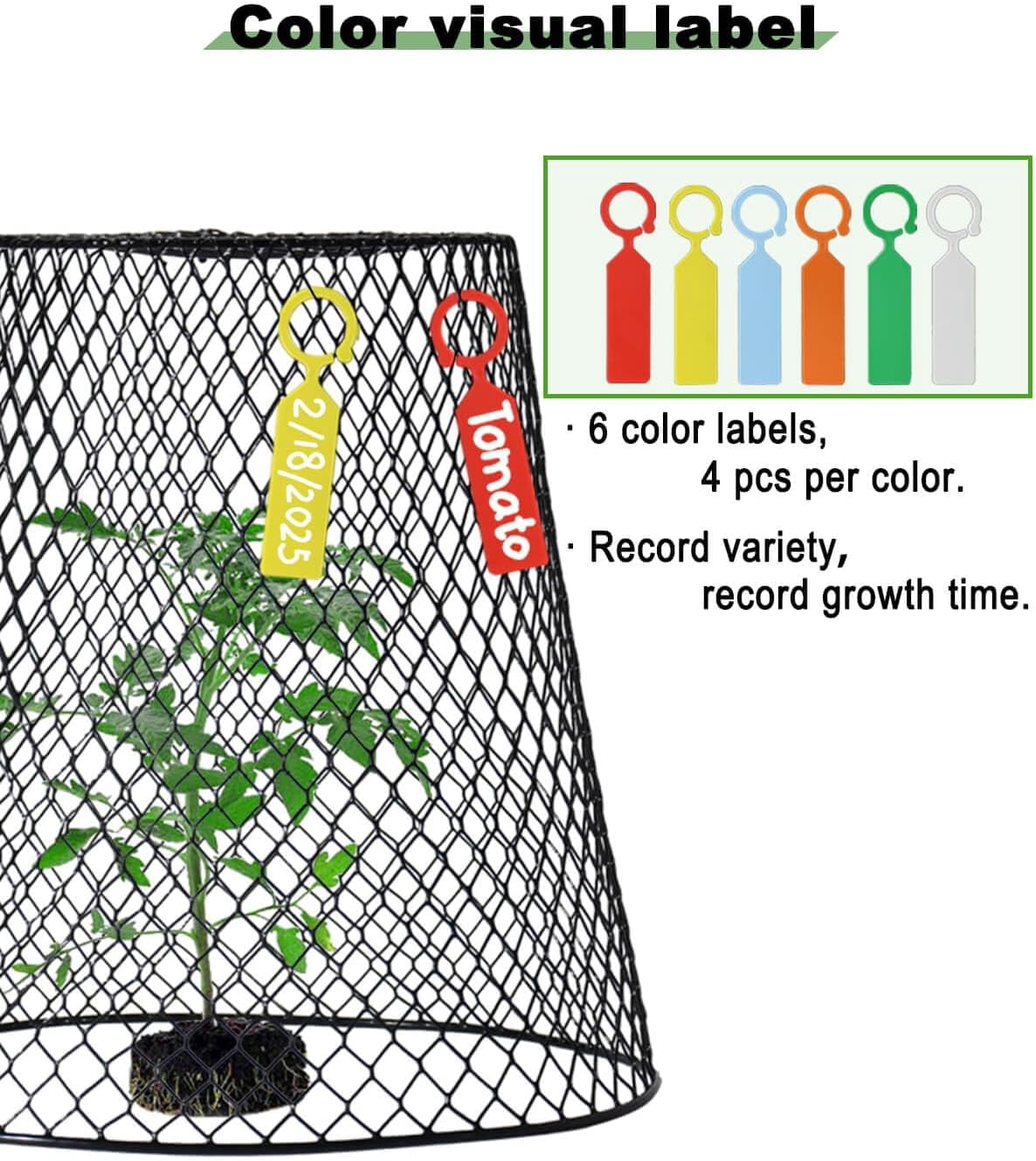 12 Pcs Chicken Wire Cloche Plant Covers, 9 inch Metal Plant Protectors from Animals, Heavy-Duty Garden Netting to Keep Rabbits, Squirrels, Birds & Other Small Animals Out