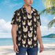 thumbnail image 3 of Fotbe Flowe Rooster Camisa Hawaiana para Hombre Unisex – Camisa Casual de Verano con Botones de Manga Corta de Algodón y Lino,Small, 3 of 7