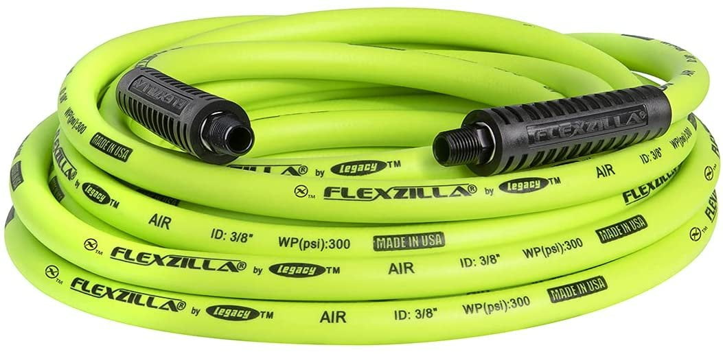 Legacy Manufacturing HFZP3825YW2 Flexzilla Pro 3/8" X 25' Air Hose With 1/4" 