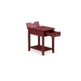 thumbnail image 4 of East West Furniture Denison 24" Wood Nightstand with 1 Drawer in Burgundy Red, 4 of 6