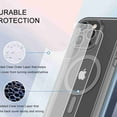 thumbnail image 7 of Dteck Magnetic Designed for iPhone 11 Case, Compatible with MagSafe Built-in Touch Sensitive Anti-Scratch Screen Protector Cover for iPhone 11,Gray, 7 of 7