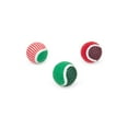 thumbnail image 4 of One Paw, Candy Cane Holiday Tennis Ball Set, Dog Toy, Festive Fetch Fun, Nylon, 4 of 4