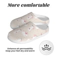 thumbnail image 6 of Lsque Beautiful Rabbit Pattern Womens Comfort Cotton on Scuff With Memory Foam and Anti-skid Sole Slipper-46/47, 6 of 7
