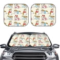 thumbnail image 2 of Sikiie Cute Bull Dog Print Foldable Car Windshield Sun Visor, Car Window Sunshade Suitable for Sedan, SUV and Truck Car Accessories-Small, 2 of 6