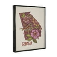 thumbnail image 4 of Stupell Industries Intricate Georgia State Bird & Flower Detailed Floral Design Graphic Art Luster Gray Floating Framed Canvas Print Wall Art, Design by Valentina Harper, 4 of 5
