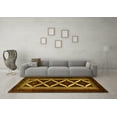thumbnail image 3 of Ahgly Company Machine Washable Indoor Rectangle Persian Yellow Traditional Area Rugs, 4' x 6', 3 of 4