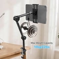 thumbnail image 3 of TSV Tablet Stand for Desk & Bed, 360° Adjustable Tablet & Phone Holder, Aluminum Tablet Arm Mount Compatible with 4"-13" iPad Pro/Air/Mini, iPhone, Galaxy Tab, 3 of 6