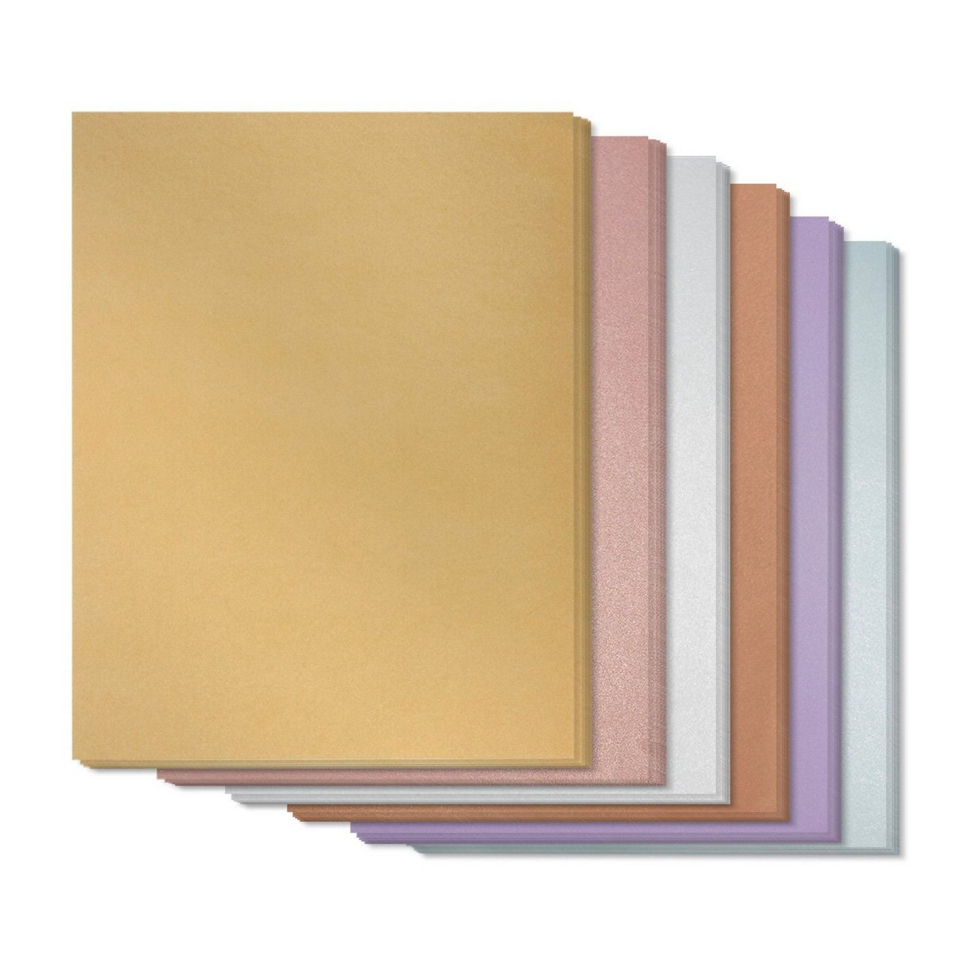 48Pack Assorted Colored Paper, 6 Colors, 8.5 X 11 inches