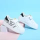 thumbnail image 3 of Zapatos para niños, zapatos blancos para niños, zapatos de tabla para niñas populares y versátiles, nuevos zapatos transpirables para niños 2024, 3 of 5