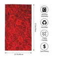 thumbnail image 4 of Kdxio Hand Towel Red Rose for Bathroom Kitchen Fingertip Bath Towels 27.5 x 16 Inch Home Hotel Gym Laundry Room, 4 of 9