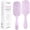 Pink, variant on Hair Detangling Brush by Fiora Naturals - 100% Bio-Friendly Detangler Brush w/ Ultra-Soft Bristles