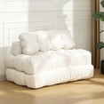 thumbnail image 1 of Folding sofa cama convertible sleeper chair con pillow foldable mattress foam couch para small-space sala de estar (beige), 1 of 7