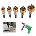thumbnail image 3 of Kit de herramientas de corte con sierra de corona de 5 piezas para taladrar con precisión chapa de acero de alta velocidad, 3 of 8