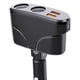 thumbnail image 4 of Cargador De Coche Usb 2 En 1 2 Salidas Qc3.0 Y Usb C De 20 W Y 2 Tomas De Cigarrillos Toma De Cargador Con Fusible F15A/250 V Se Adapta A Todos Los Vehículos De 12 V/24 V Negro Advancent VI004831-00, 4 of 7