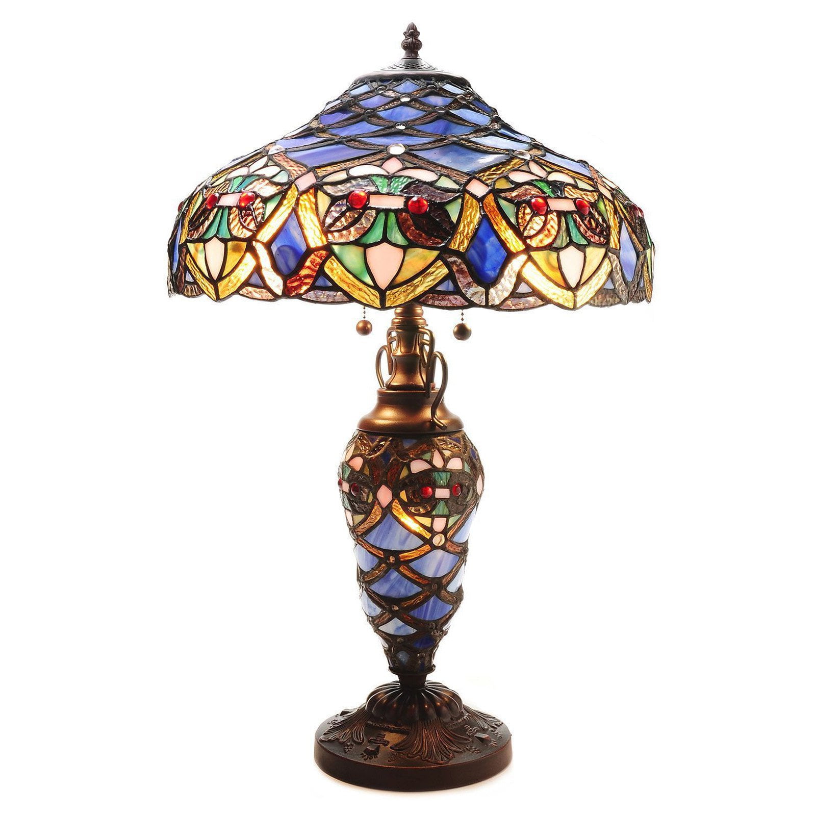 Arielle Double Lite Ivory Table Lamp