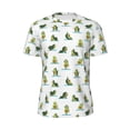 thumbnail image 5 of Wukai Cute Avocado Yoga Print Men's Short-Sleeved Mesh T-Shirt,Quick-Dry Short Sleeve Workout T-Shirt-Small, 5 of 8
