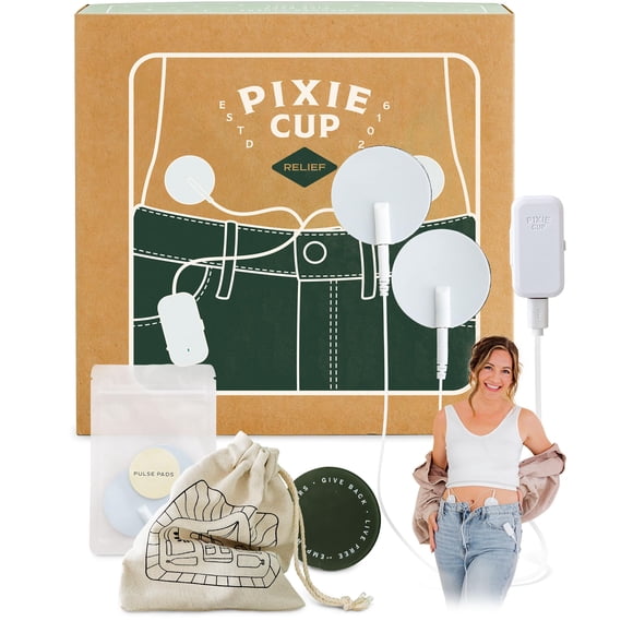 Dispositivo Pixie para aliviar el dolor menstrual: el mejor simulador de alivio del síndrome premenstrual con tecnología TENS; la unidad TENS portátil más delgada; imperceptible bajo la ropa; comodida
