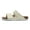White, variant on Mens Cork Sandals Suede Leather Slip on Outdoor Slippers with Adjustable Buckle