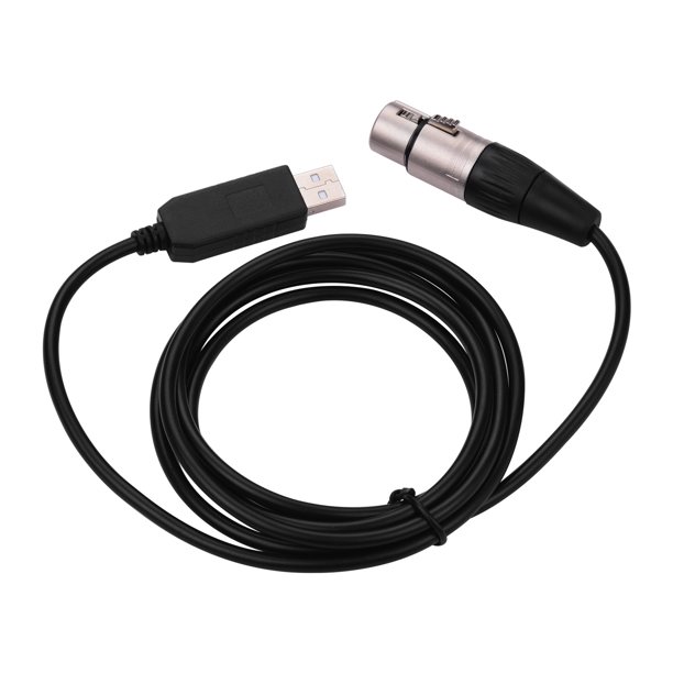 Rs485 Dmx512 Converter Cable Usb To 3pin Xlr Female Interface Computer Connecting Stage Lighting Devices Led Control Cable Compatible With Freestyler Download Black Plug 1 8m Length Walmart Com Walmart Com