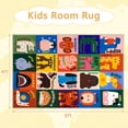 thumbnail image 6 of ORGOWEL Kids Play Rug Animal Alphabet Rug Educational Learning Area Rug Non-Slip Machine Washable Chlidren's Carpet for Playroom Bedroom Classroom Nursery ,20 Animals, 6 of 8