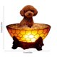 thumbnail image 3 of Lámpara de lectura LED con forma de perro, estatua de resina, adorno para baño de perro, luz ambiental para escritorio, estante, mesita de noche o baño, luz nocturna decorativa alimentada, 3 of 6