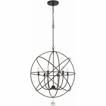 Crystorama Lighting - Six Light Chandelier - Chandelier - Solaris - Six Light
