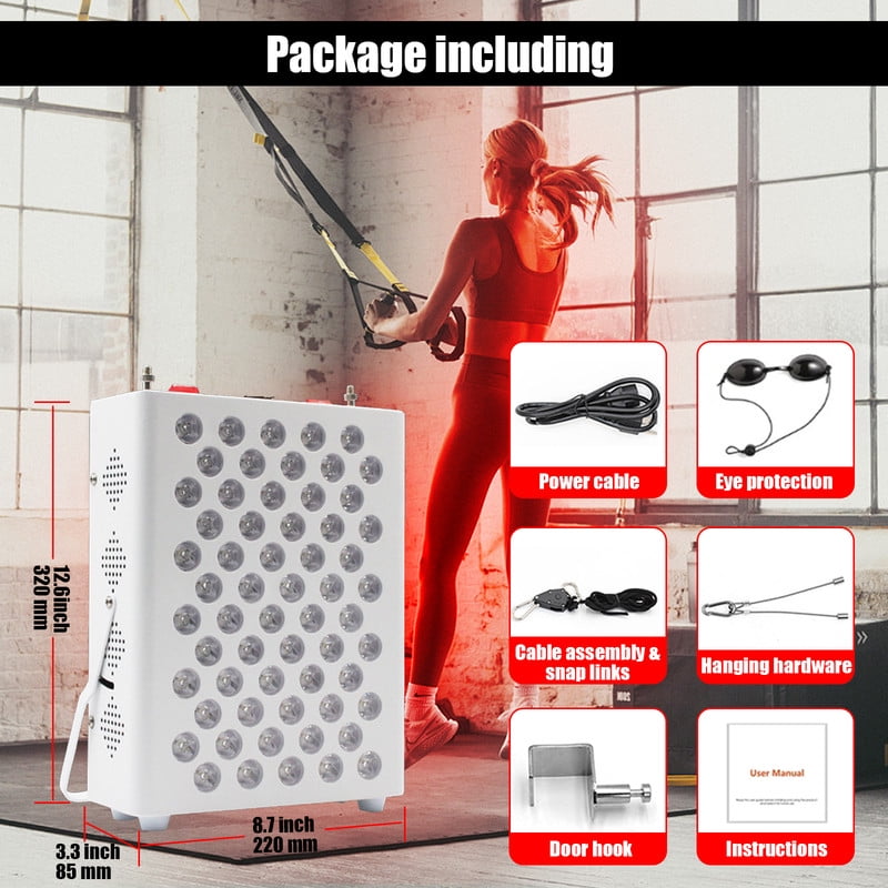 Longled 300W LED Infrared Physiotherapy Lamp,Portable Red Light Panel