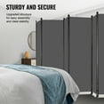 thumbnail image 4 of KFFKFF 6 Panel Room Dividers, 122*71 inch Foldable Privacy Screen,  Oxford Cloth Panels With Sturdy Frame for Workspace, Bedroom, Study Room, 4 of 9