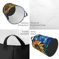 thumbnail image 3 of Laundry Basket, vintage Starry Sunflower Laundry Hamper Waterproof Laundry Bag Clothes Hamper Laundry Bin with Handles for Bedroom, Living Room, Kids Room, 3 of 6