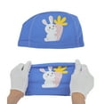 thumbnail image 5 of Unique Bargains 1 Pc Knitted PU Cartoon Carrot Rabbit Swim Cap Blue, 5 of 6