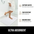 thumbnail image 5 of Memory Foam Bath Rug for Bathroom Floor, 24x16 White, Machine Washable by GORILLA GRIP, 5 of 8