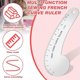 thumbnail image 3 of Vary Form Curve Ruler 12Inch Solid Metal French Curve Hip Curve Ruler for Measuring Sewing Design M, 3 of 5