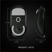Logitech G Pro X Superlight Wireless Gaming Mouse, Ultra-Lightweight, HERO 25K Sensor, Black