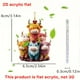 thumbnail image 3 of Day Sweet Bull Family 2D Flat Acrylic Keychain Car Rearview Mirror Accessories Backpack, 3 of 6