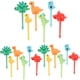 thumbnail image 1 of 18 palillos de fruta con forma de dinosaurio, adorables palillos para comida infantil, colores aleatorios, 1 of 7