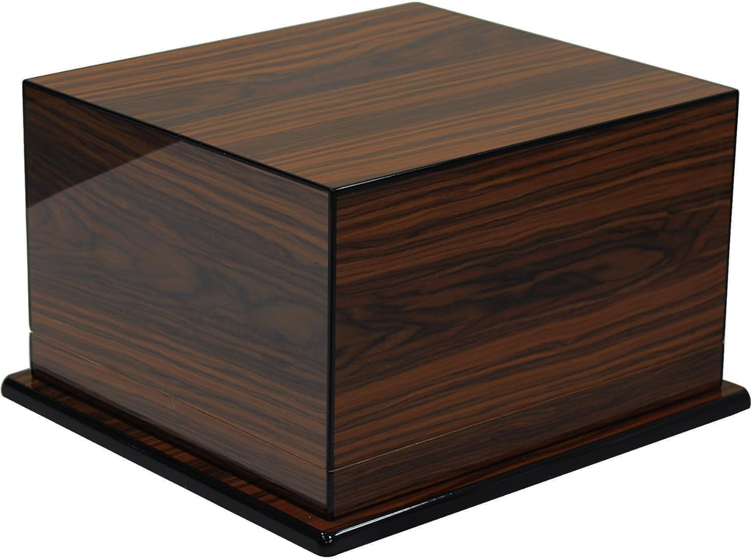 Prestige Import Group Elevate Lacquer Humidor w/ Articulating Multi-Tier Tray System - Capacity: Holds up to 150 Cigars - Rio Rosewood Finish