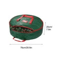 thumbnail image 3 of Christmas Wreath Storage Bag 30 Inch - 1 Pack Christmas Wreath Garland Storage Container with Dual Zipper & Handles, Wreath Storage Organizer Box Protect Xmas Ornaments Party Decorations, 3 of 7