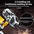 thumbnail image 3 of Mistaha Portable Mini ARC Welding Machine Kit with Adjustable 4.6KW Power 20-120A, IGBT Inverter, Suitable for 3/32"-1/8" Electrodes, Grey, 110V US Plug, 3 of 6