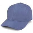 thumbnail image 3 of Daxton Premium Mid Profile Hat Semi Curved Visor Structured Cap, Dusty Blue, 3 of 5